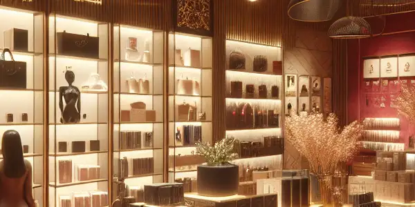 A modern, inviting retail space showcasing high-quality adult products with an emphasis on safety and privacy.