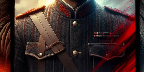 Cinematic poster featuring Deng Chao in iconic roles from "Assembly," "Burning Heart," and "Shadow," showcasing his diverse characters.